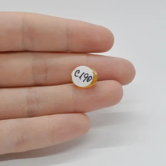 Cabochon Citrin 12x10x5mm C190, imagine 2