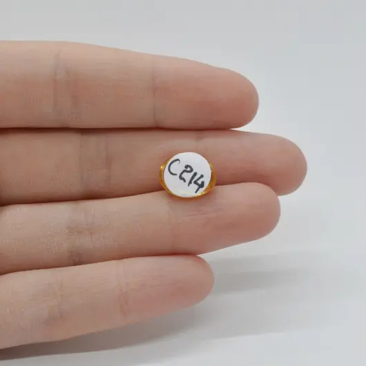 Cabochon Citrin 12x9x4mm C214, imagine 2