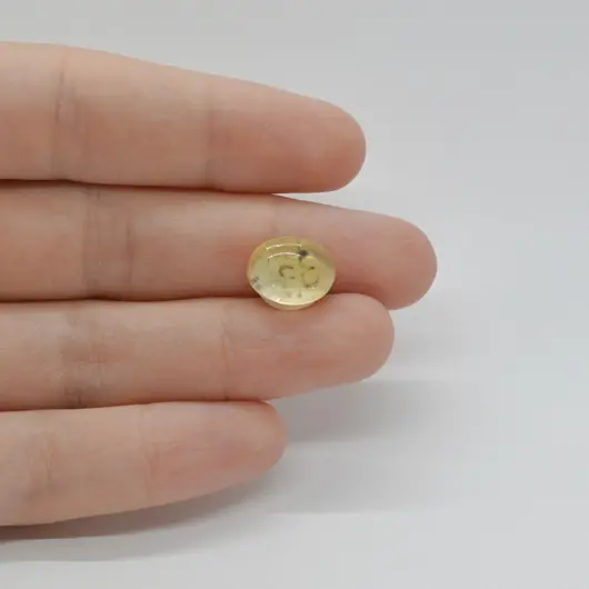 Cabochon Citrin 12x9x5mm C339