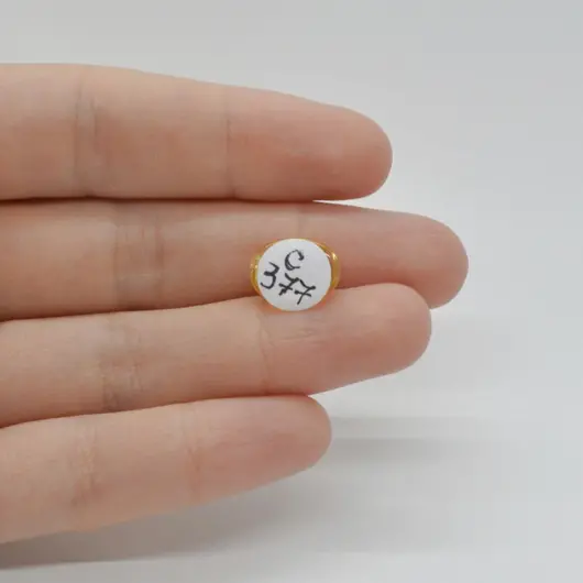 Cabochon Citrin 12x9x5mm C377, imagine 2