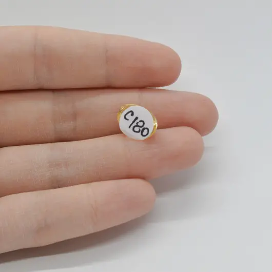 Cabochon Citrin 12x9x6mm C180, imagine 2