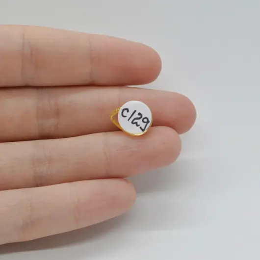 Cabochon Citrin 13x10x5mm C129, imagine 2