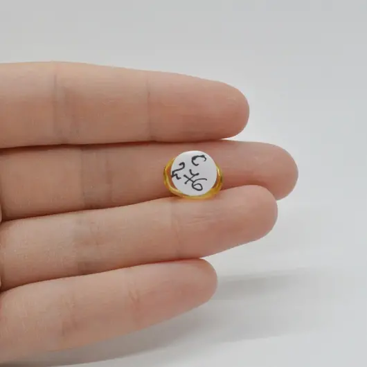 Cabochon Citrin 13x10x5mm C276, imagine 2