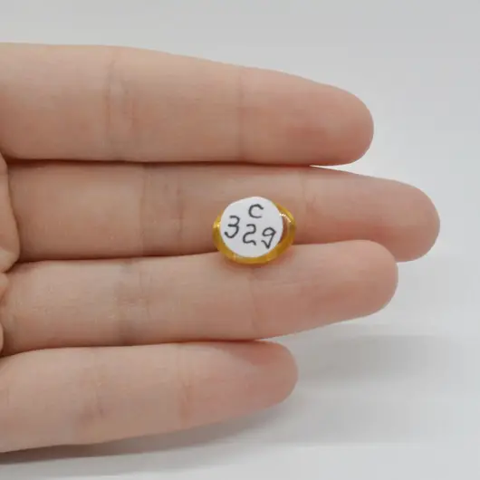Cabochon Citrin 13x10x5mm C329, imagine 2