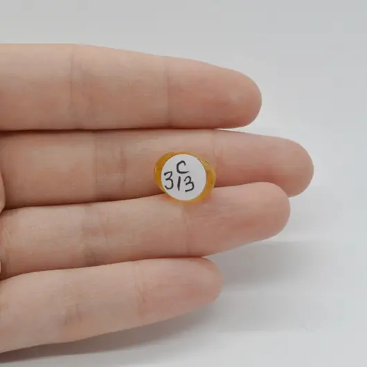 Cabochon Citrin 13x10x6mm C313, imagine 2