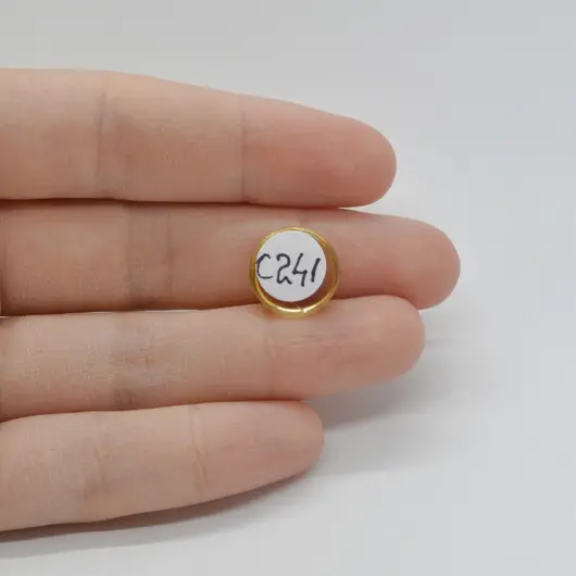 Cabochon Citrin 13x13x4mm C241, imagine 2