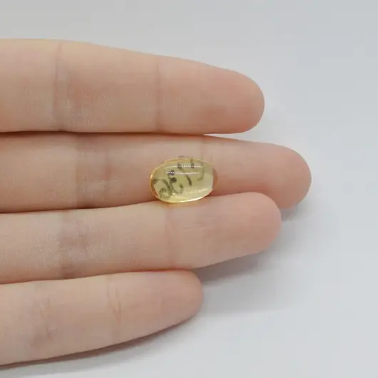 Cabochon Citrin 13x9x5mm C136