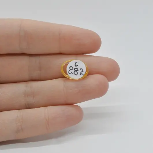 Cabochon Citrin 14x10x4mm C282, imagine 2