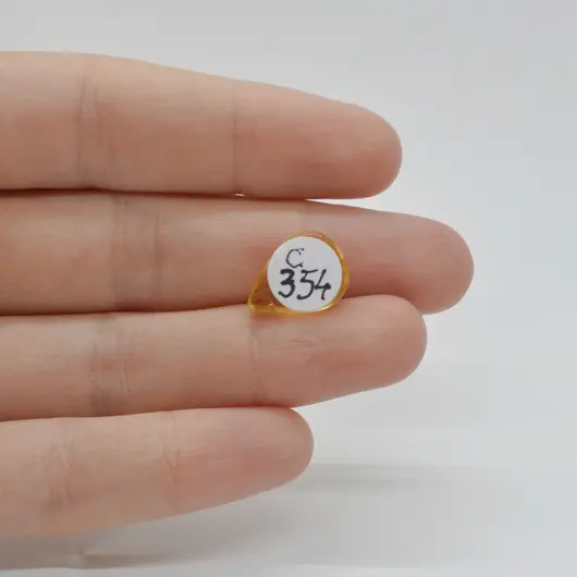 Cabochon Citrin 14x10x4mm C354, imagine 2