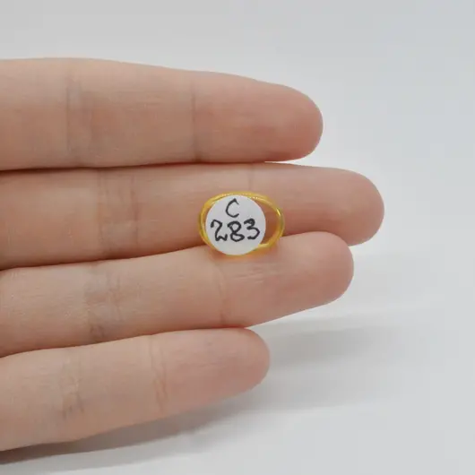 Cabochon Citrin 14x10x5mm C283, imagine 2