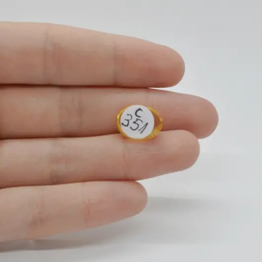 Cabochon Citrin 14x10x5mm C351, imagine 2