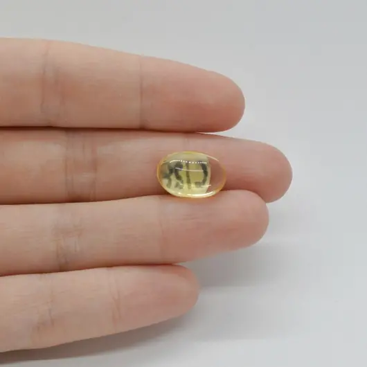 Cabochon Citrin 14x10x6mm C128