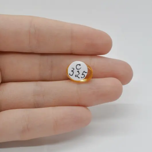 Cabochon Citrin 14x9x5mm C325, imagine 2