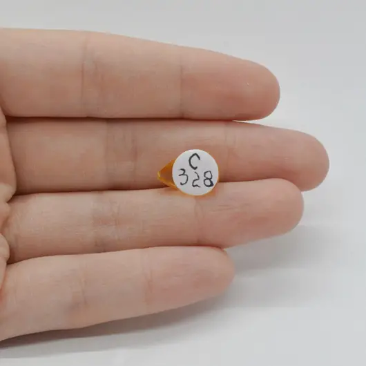 Cabochon Citrin 14x9x5mm C328, imagine 2