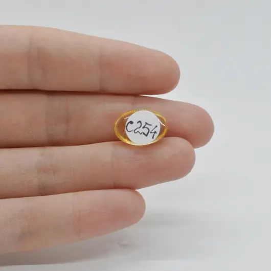 Cabochon Citrin 15x10x4mm C254, imagine 2