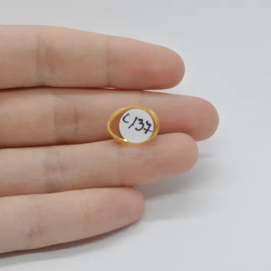 Cabochon Citrin 15x11x5mm C137, imagine 2