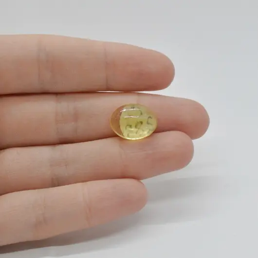 Cabochon Citrin 15x11x6mm C288