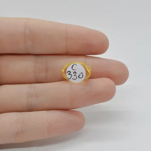 Cabochon Citrin 15x11x6mm C330, imagine 2