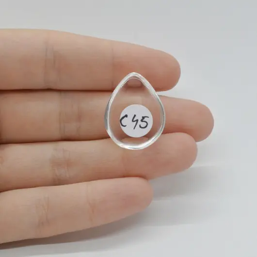 Cabochon Cristal de Stanca 23x18x6mm C45, imagine 2