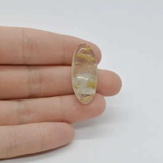 Cabochon Cuart Rutilat 31x139x7mm C82