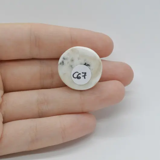 Cabochon Cuart Solar 23x21x7mm C67, imagine 2