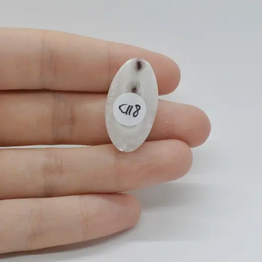 Cabochon Cuart Solar 28x15x6mm C118, imagine 2