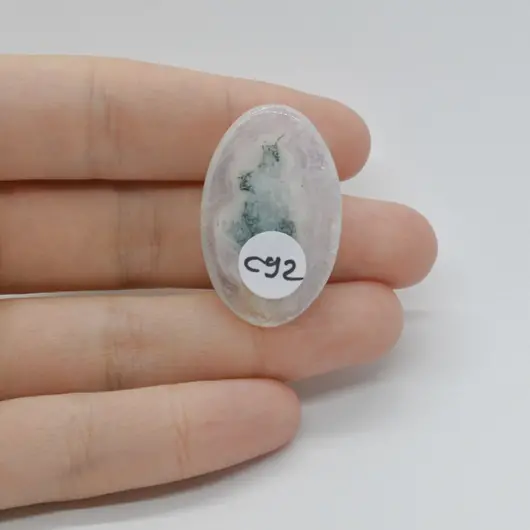 Cabochon Cuart Solar 33x21x5mm C92, imagine 2