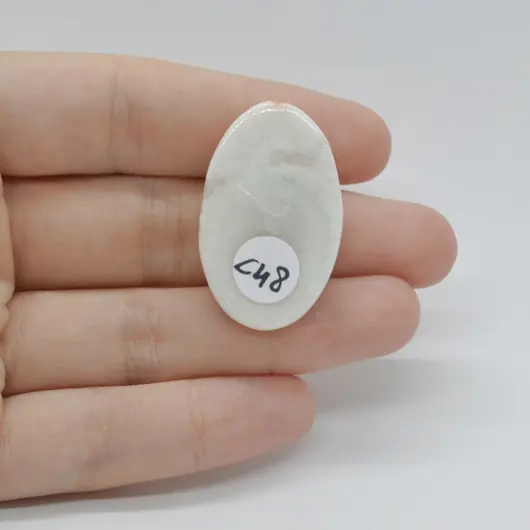 Cabochon Cuart Solar 34x21x5mm C48, imagine 2