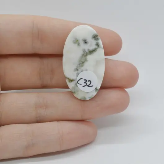 Cabochon Cuart Solar 35x20x6mm C32, imagine 2
