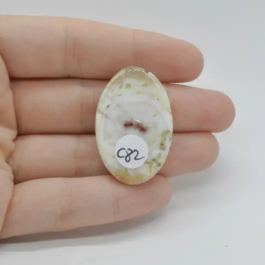 Cabochon Cuart Solar 35x23x5mm C82, imagine 2
