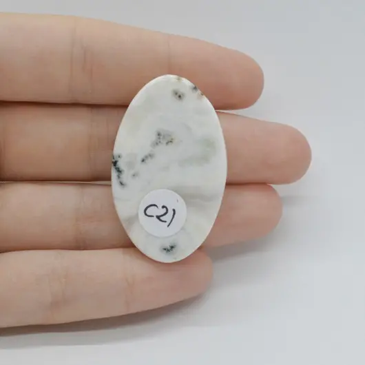 Cabochon Cuart Solar 39x24x6mm C21, imagine 2