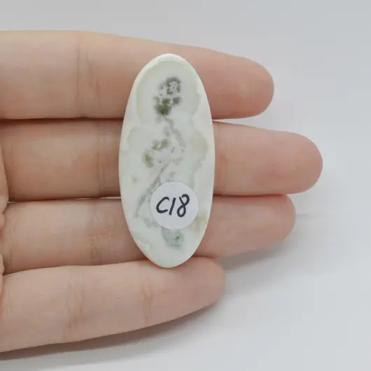 Cabochon Cuart Solar 45x20x6mm C18, imagine 2