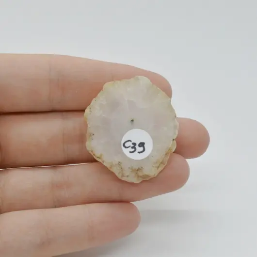 Cabochon Cuart Solar Felie 33x31x7mm C39, imagine 2