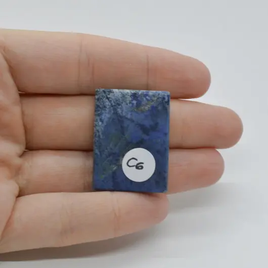 Cabochon Dumortierit 31x23x6mm C6, imagine 2