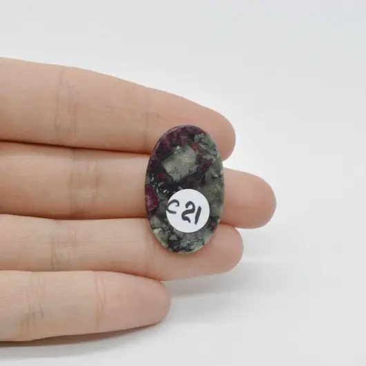 Cabochon Eudialit 29x18x5mm C21, imagine 2