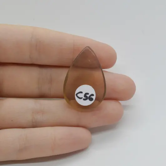 Cabochon Fluorit Galben 31x20x5mm C56, imagine 2