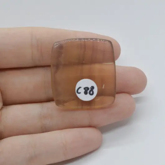 Cabochon Fluorit Galben 32x30x6mm C88, imagine 2