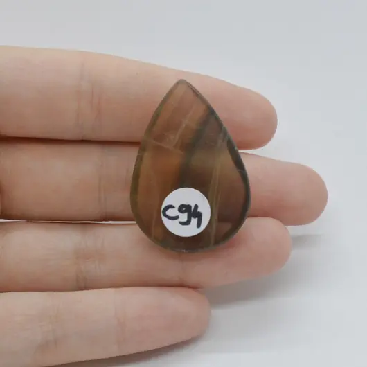 Cabochon Fluorit Galben 35x25x8mm C94, imagine 2