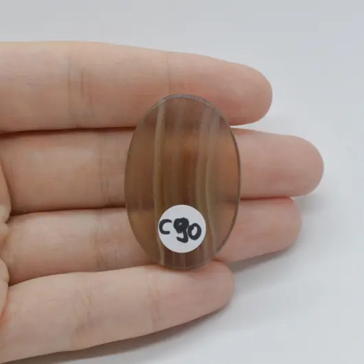 Cabochon Fluorit Galben 37x24x7mm C90, imagine 2