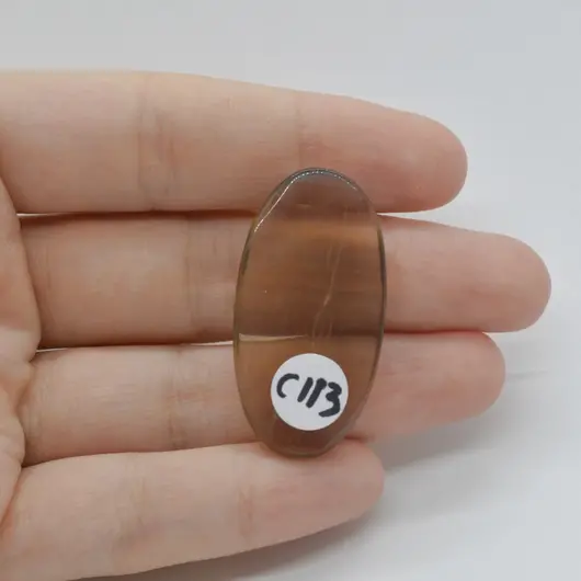 Cabochon Fluorit Galben 38x20x6mm C113, imagine 2