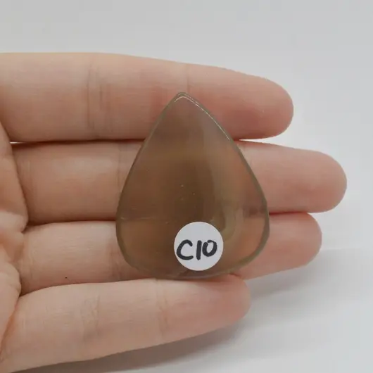 Cabochon Fluorit Galben 39x32x7mm C10, imagine 2