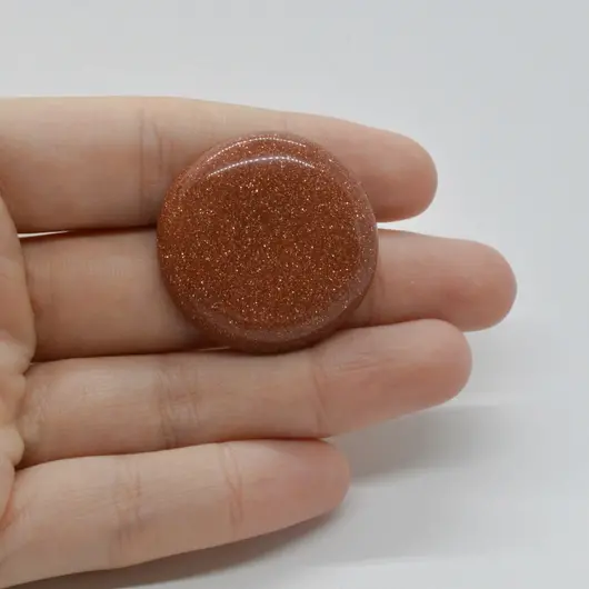 Cabochon Goldstone Maro 31x31x6mm C10