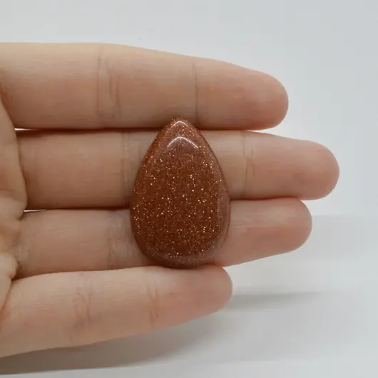 Cabochon Goldstone Maro 33x22x6mm C23