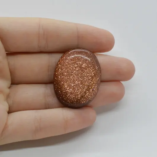 Cabochon Goldstone Maro 33x25x6mm C28