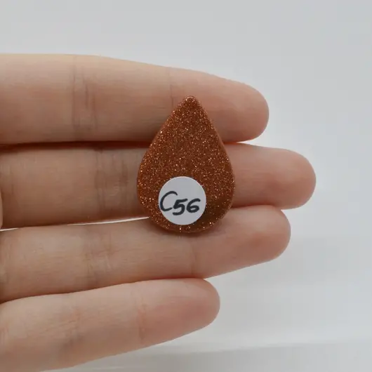 Cabochon Goldstone Maro 29x21x5mm C56, imagine 2