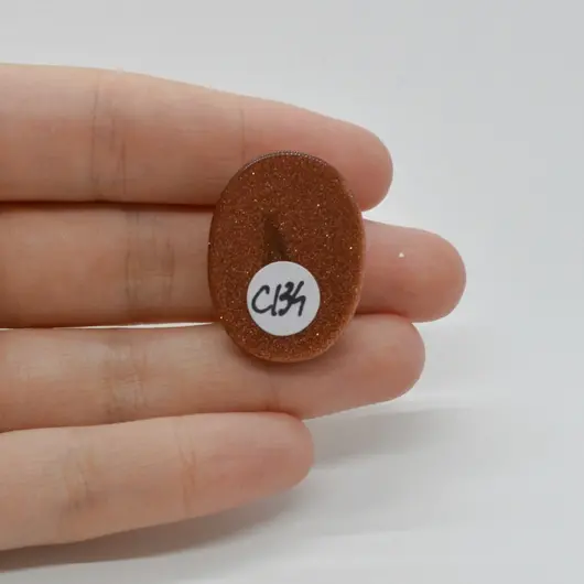 Cabochon Goldstone Maro 29x22x6mm C134, imagine 2