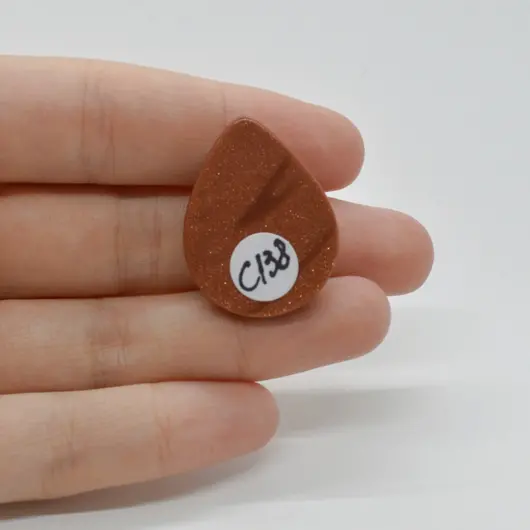 Cabochon Goldstone Maro 30x23x7mm C138, imagine 2