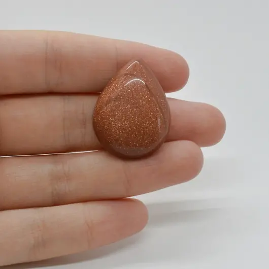 Cabochon Goldstone Maro 30x23x7mm C138