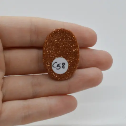 Cabochon Goldstone Maro 32x23x6mm C58, imagine 2
