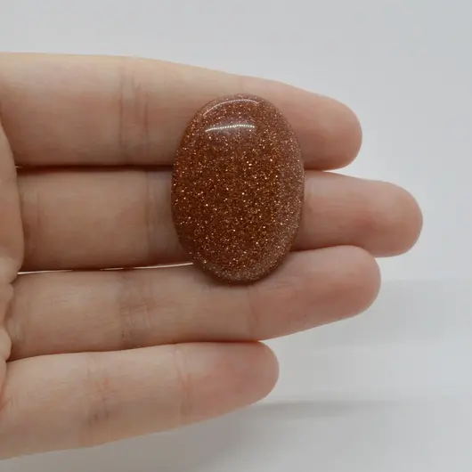 Cabochon Goldstone Maro 32x23x6mm C58